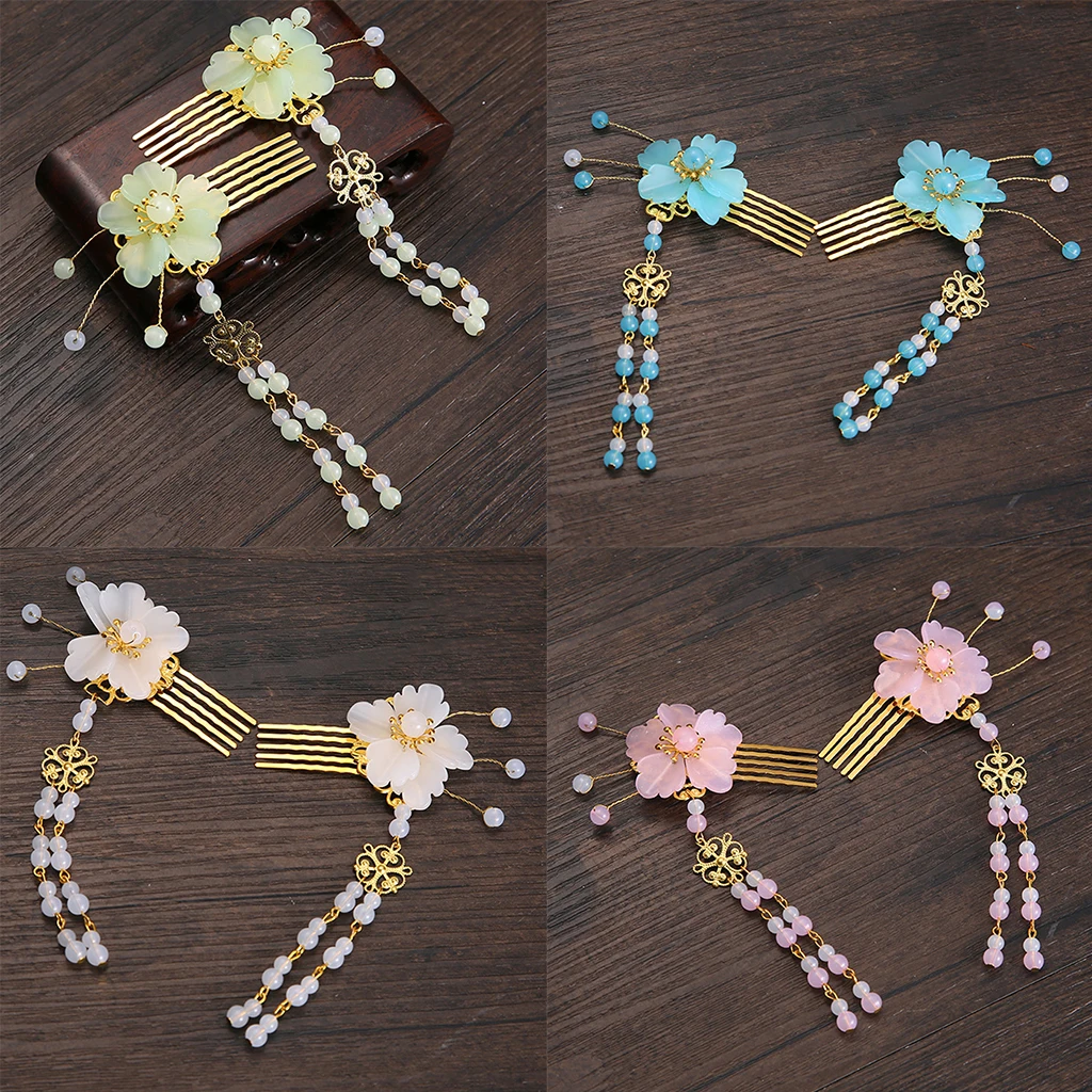 2 шт. заколка для волос с кисточками в китайском стиле| |