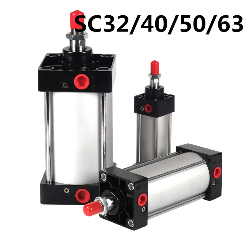 Стандартные Воздушные цилиндры 32/40/50/63 мм пневматический цилиндр двойного