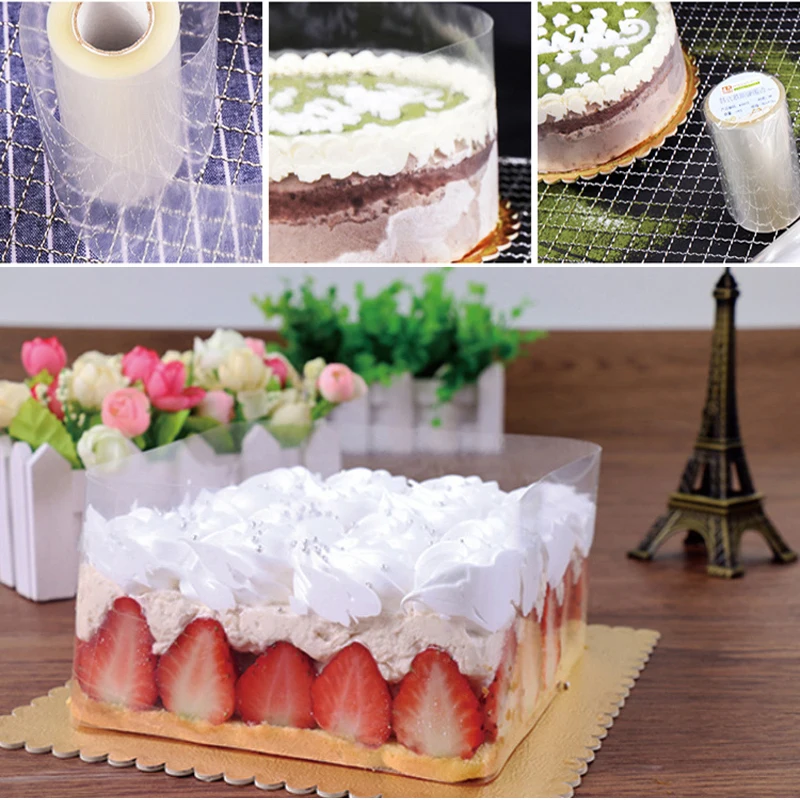 Прозрачная оберточная лента окружающий край для мусса ошейник выпечки торта