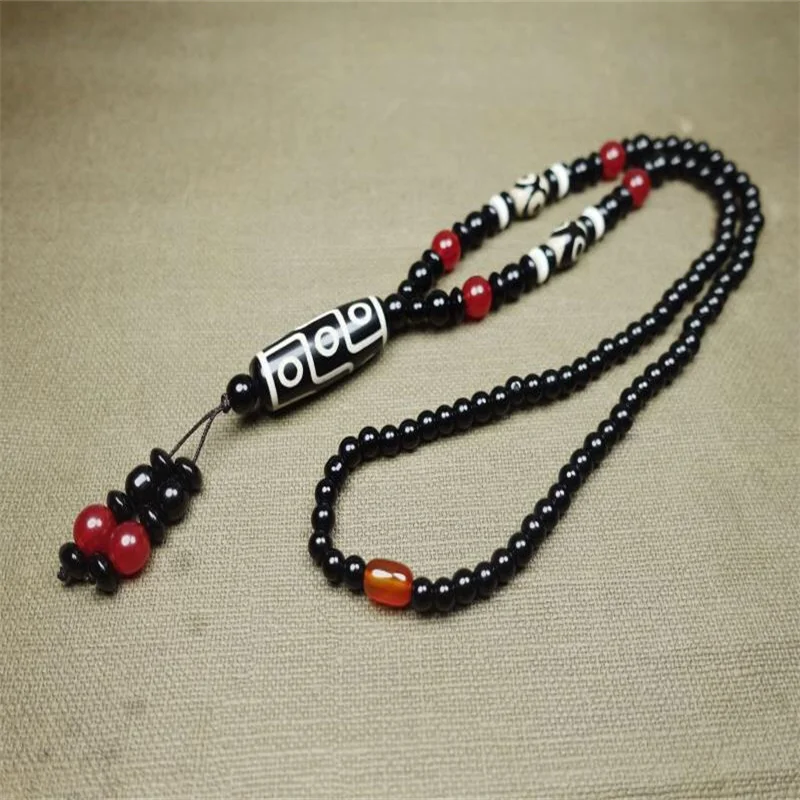 

Hot Selling Natural Hand-carve Tibetan Nine-Eyed Dzi Necklace Pendant Fashion Jewelry Men Women Luck Gifts1