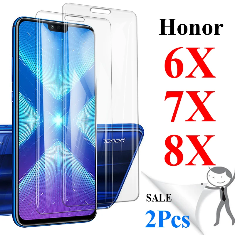 2 шт./лот Защитная пленка для экрана honor 8x huawei honer 7x 6x hawei hono 8 7 6 x защитная honor8x |