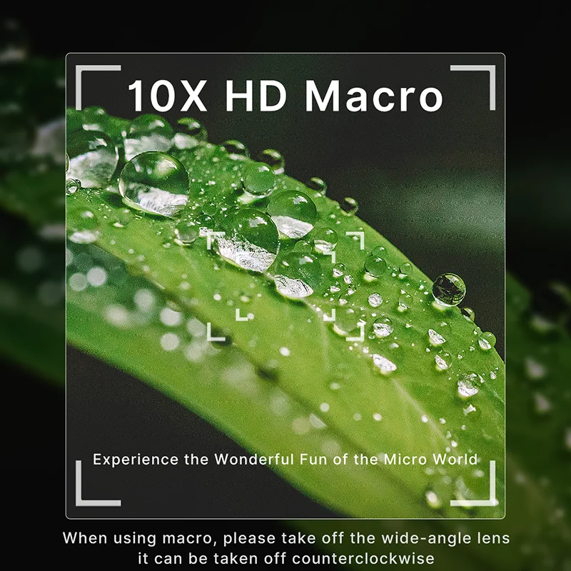 Ulanzi WL 1 ZV1 10X HD макрообъектив 18 мм широкоугольный объектив для камеры Sony ZV