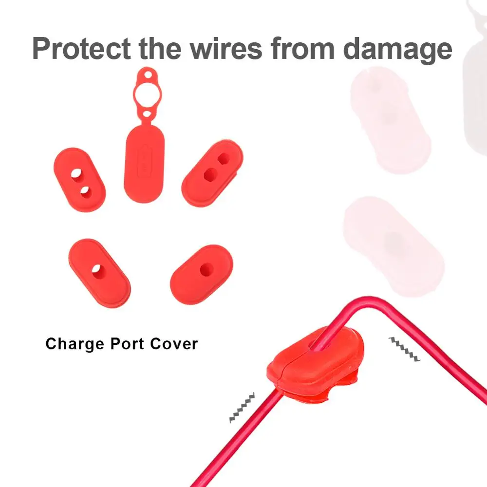 Чехол с силиконовой крышкой для зарядного порта электрического скутера