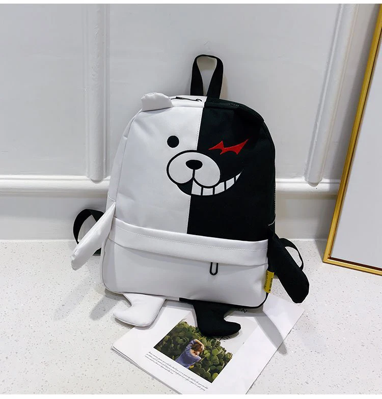 Аниме Danganronpa Dangan Ronpa Monokuma нейлоновый рюкзак большой емкости Студенческая школьная сумка Mochila Feminina рюкзак для путешествий