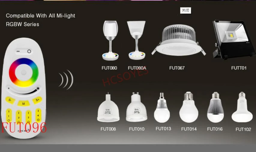 Milight FUT005 FUT006 FUT007 FUT089 FUT096 FUT092 FUT095 пульт дистанционного управления 2,4 г 4-зоны светодиодный контроллер Кнопка/сенсорный экран RF Беспроводной пульт дистанционного управления