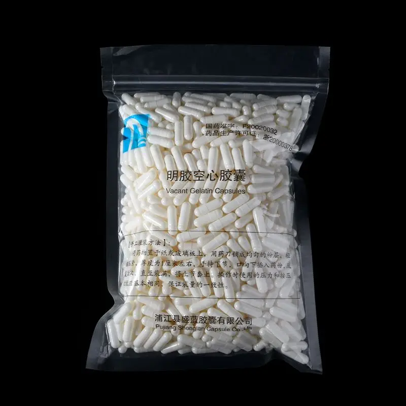 Пустые белые желатиновые капсулы пустые 0 # 1000 шт. | Красота и здоровье