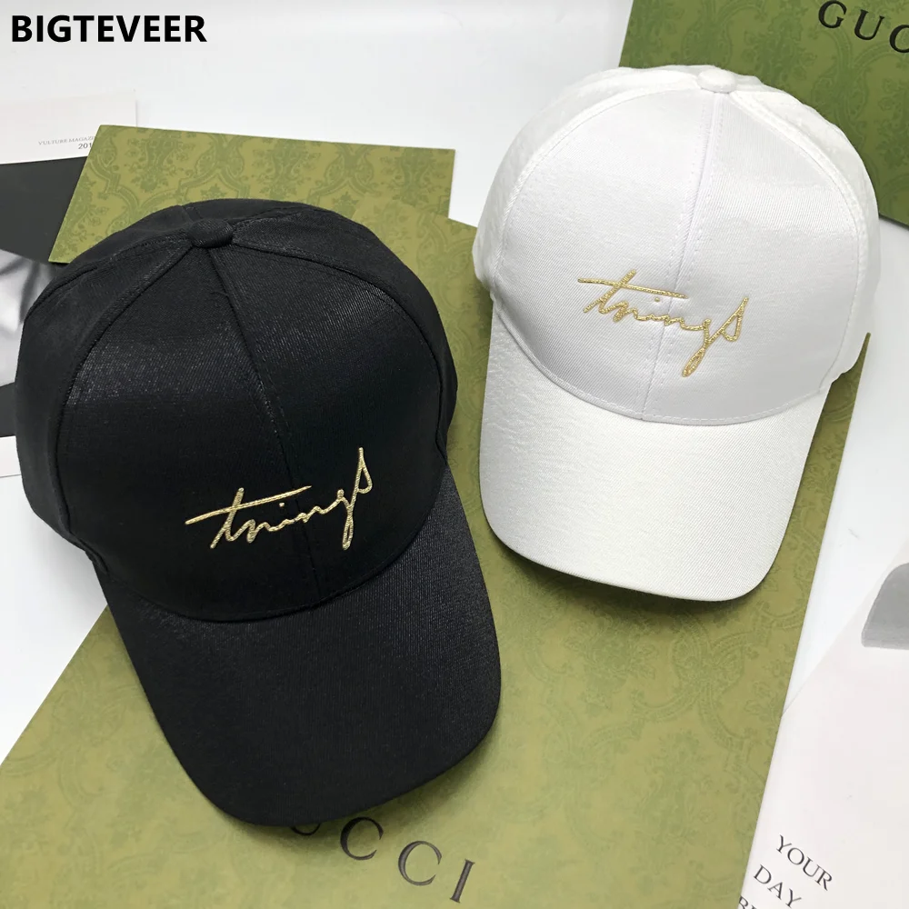 

Women's Bright Silk Embroidery Snapback Hip-hop Baseball Cap Outdoor Shade Adjustable Cotton Baseball Cap Solid Color Gorras