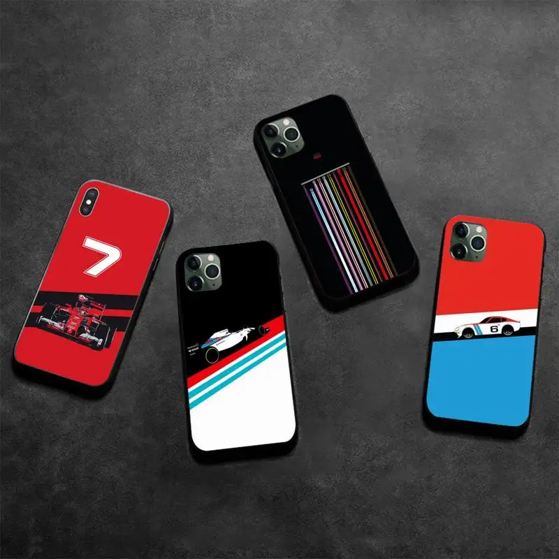 

Dabieshu For Formula 1 Racing F1 Black Cell Phone Case for iPhone 11 pro XS MAX 8 7 6 6S Plus X 5S SE 2020 XR case