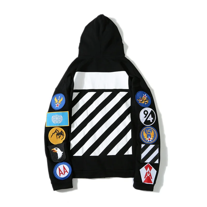 

Chao brand ow multi badge sweater spring and autumn thin large loose coat