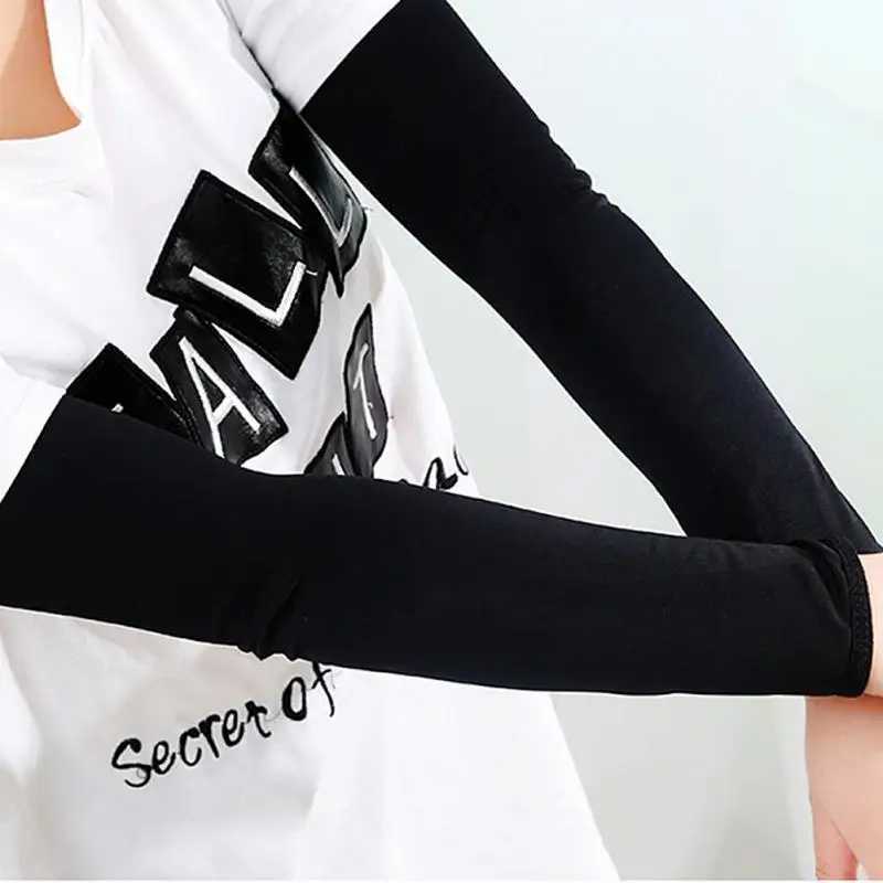 

Ice Fabric Arm Sleeves Mangas Warmers Summer Sports UV Protection Running Cycling Driving Reflective Sunscreen Bands Arm Warmer
