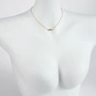 Цепочка-чокер из нержавеющей стали, блестящее ожерелье с кулоном стразы, хороший подарок на день Святого Валентина