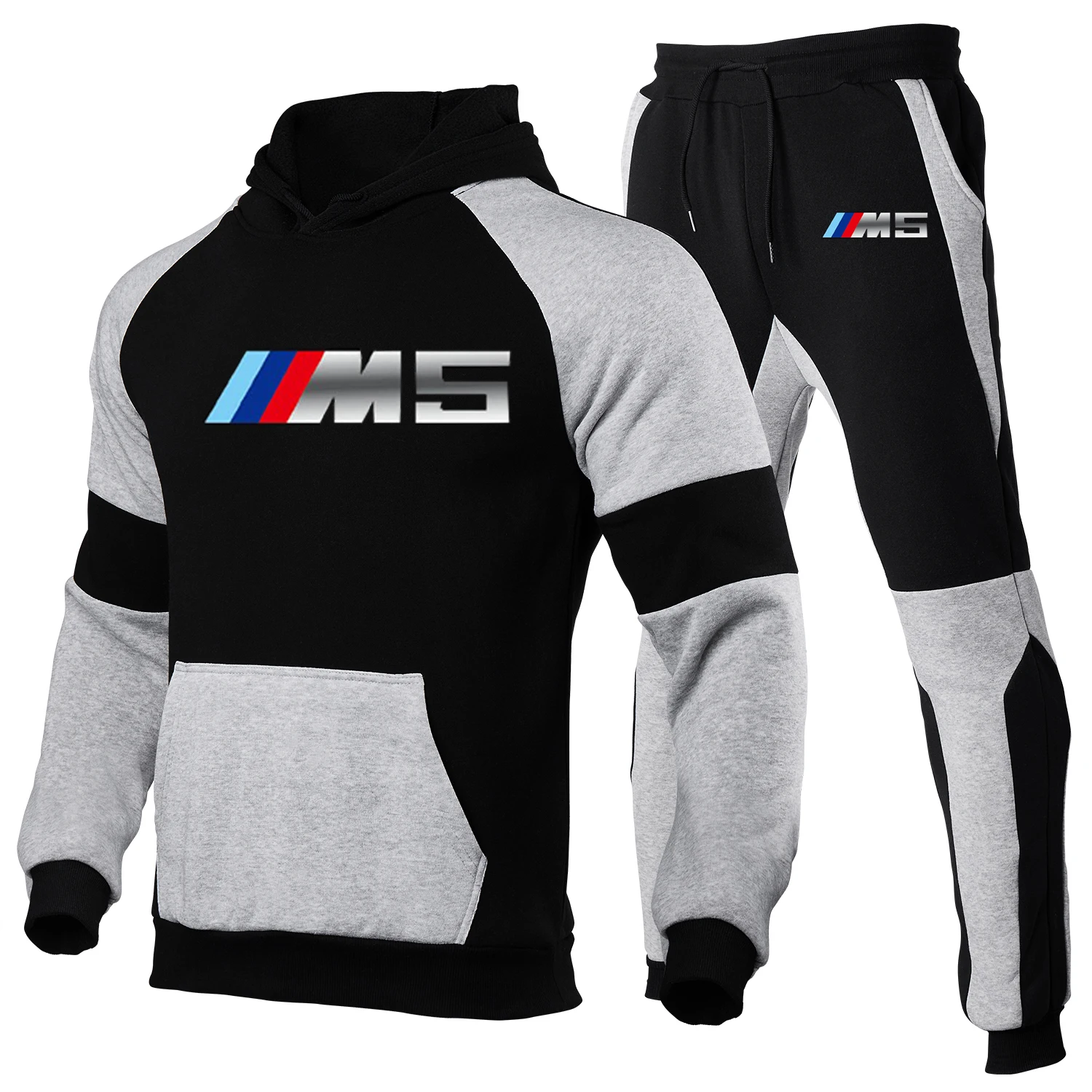 

2021 men's autumn and winter two-piece hoodie + sweatpants cotton top basketball sportswear suit street hip-hop clothing