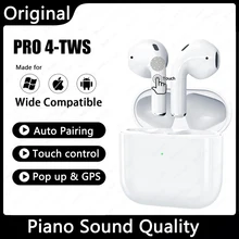 TWS Pods Pro 4 Wireless Headphones Bluetooth Earphone In Ear Earbuds Gaming Headset For Apple iPhone Xiaomi Android Smartphones