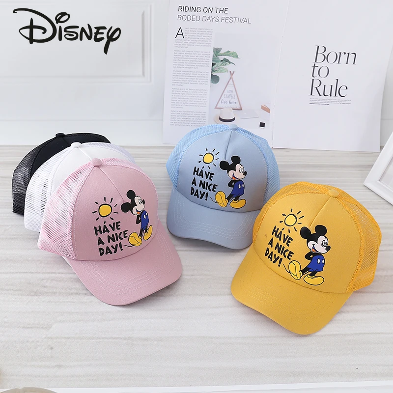 

Disney Cartoon Image Mickey Breathable Mesh Children's Hat Spring and Summer Cute Boys and Girls Casual Shade Baseball Cap
