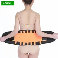 tcare waist trimmer lower back lumbar support unisex decompression bandage belt adjustable wrap thin belt relief for back pain