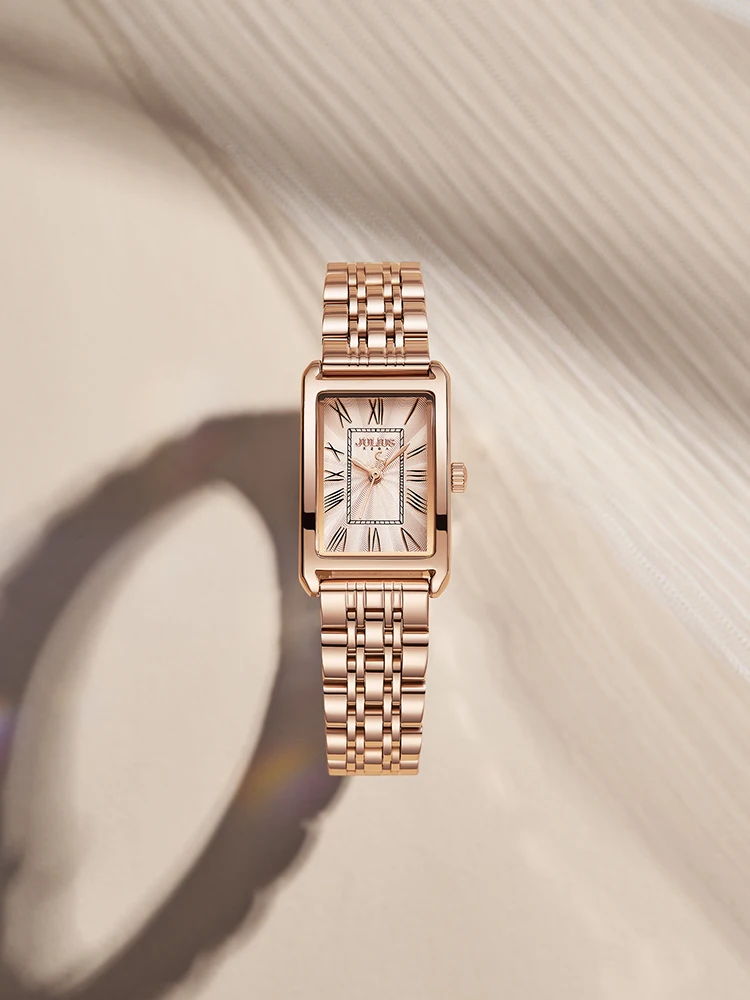 Классические часы Julius ремешок из нержавеющей стали браслет для девушек друзей