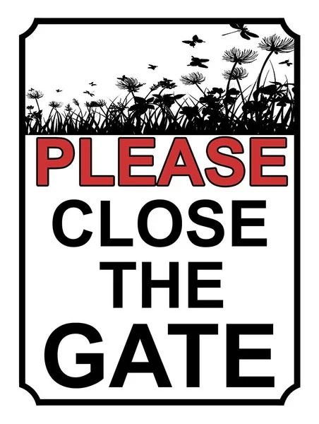 

Please Close the Gate Retro tin sign nostalgic ornament metal poster garage art deco bar cafe shop