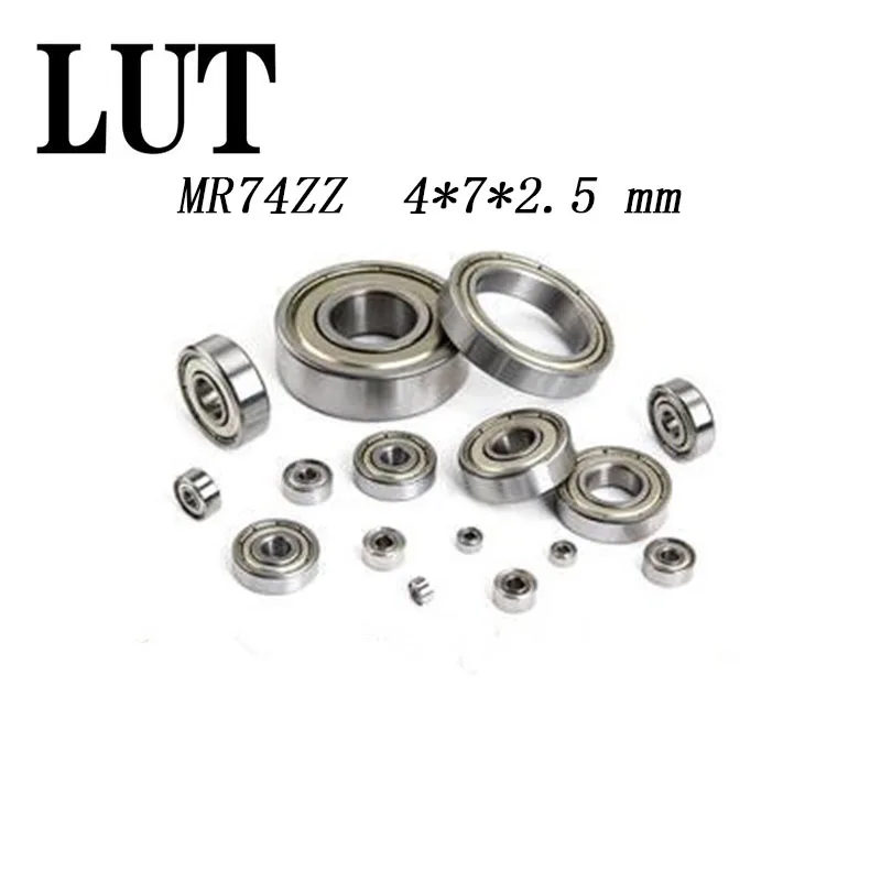 30PCS High quality ABEC-5 MR74ZZ MR74Z MR74 ZZ L-740ZZ 4x7x2.5 mm 4*7*2.5 metal shield Miniature deep groove ball bearings | Обустройство