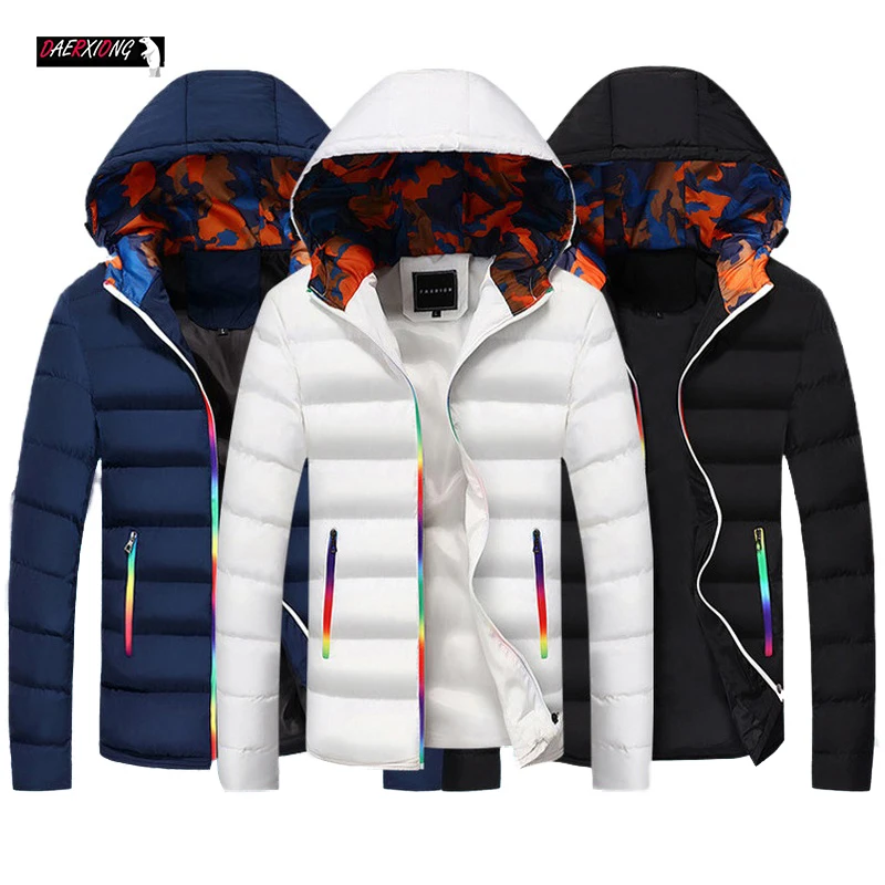 Мужская куртка 2020 осенне зимнее плотное Мужское пальто на молнии стрейчевая с