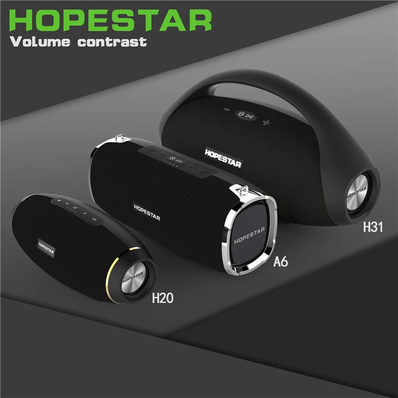 Переносная Колонка HOPESTAR H31 Bluetooth стереоколонка 32 Вт с тяжелыми басами уличный