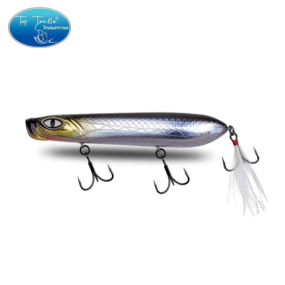 Topwater карандаш пресноводный карандаш светящийся глаз Приманка для рыбалки 100 мм 18 г