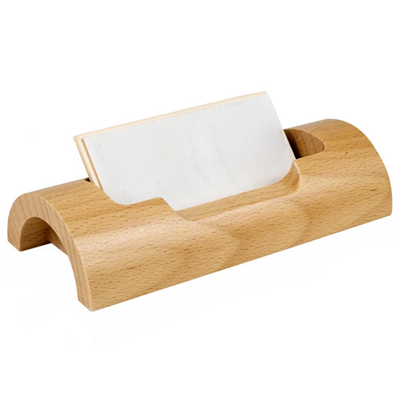 Настольная деревянная визитная карточка держатель персонализированные