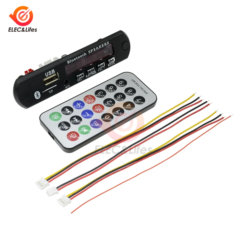 Автомобильная Плата декодера MP3 Bluetooth V4.1 с функцией FM-радио удаленный