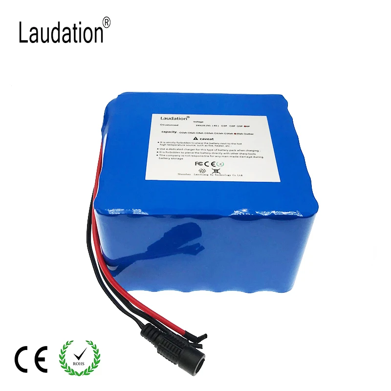 Laudation 24V электрический велосипедный литиевый аккумулятор Пакет 25 2 V 20Ah 18650 литий