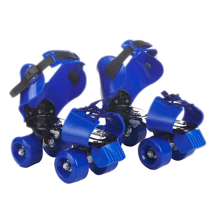Quality Blue Детские две линии роликовые коньки двухрядные 4 колеса катания обувь регулируемый размер раздвижные Inline Patines En Linea подарок для детей IB02 - Цвет: Quality Blue