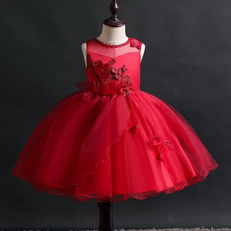Платье на день рождения для маленьких девочек детское платье принцессы костюм с