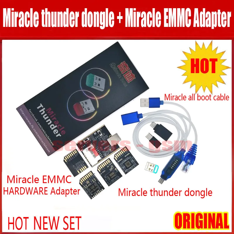 Новинка 2020 оригинальный ключ Miracle thunder + кабель для полной загрузки аппаратное