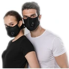 5-слойная зимняя велосипедная маска с фильтром для лица, многоразовая защитная маска с активированным углем, моющаяся велосипедная шапочка для бега