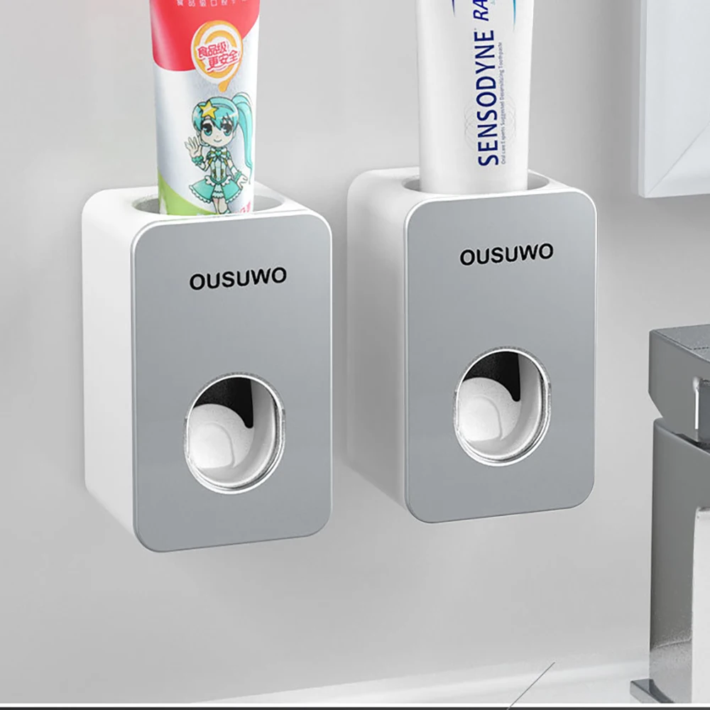 Настенный автоматический дозатор зубной пасты Пластиковый Дозатор пылезащитный