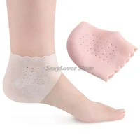 heel protector women men silicone foot chapped care moisturizing gel heel socks cracked skin thin heel cover