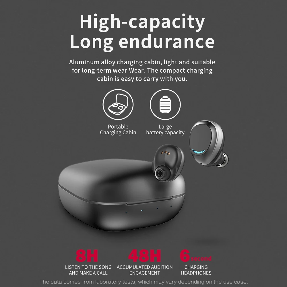 Беспроводные спортивные наушники EMEOBE TWS для бега с басами Iphone Xiaomi Huawei Samsung |