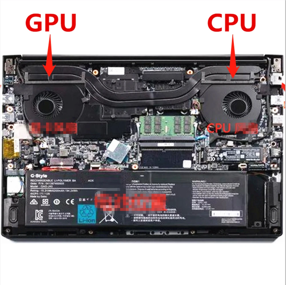 Охлаждающий вентилятор для графического процессора ноутбука Gigabyte Aero15 15X Aero 15 Вт V8