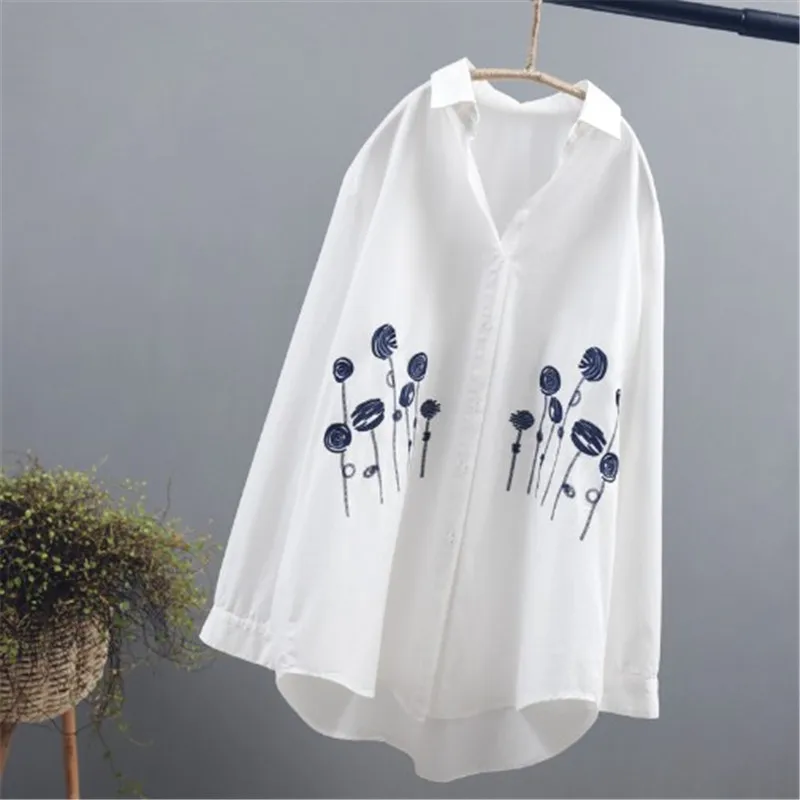 Рубашка женская длинная с вышивкой 2019| |