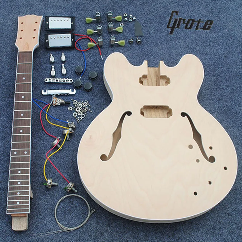 

Высокое качество полуфабрикатов Гитары с полный набор аксессуаров, наполовину пустой сердце электрогитара Гитары в связи с задержками