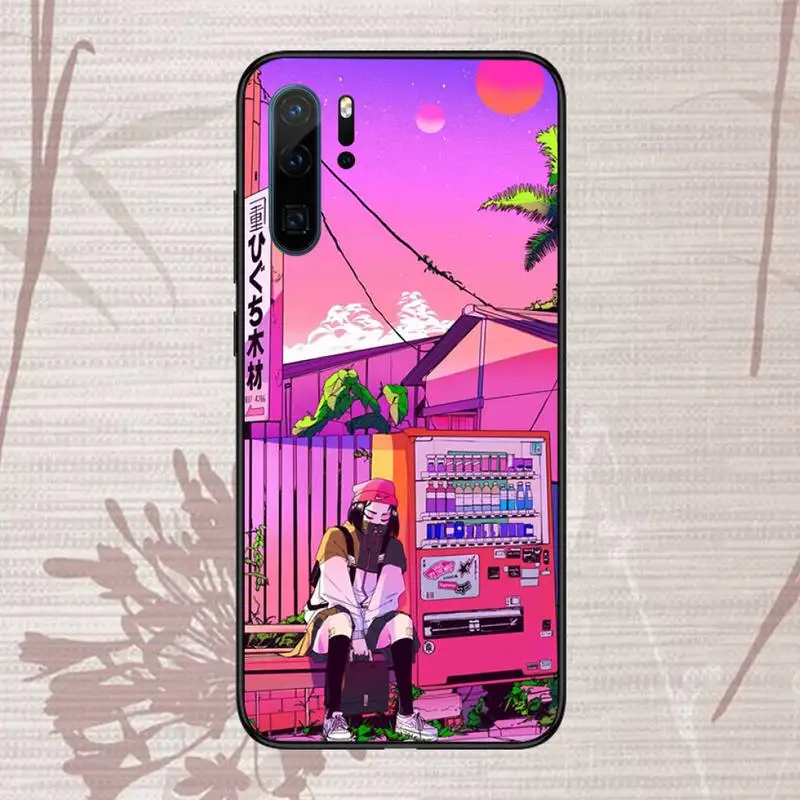 

Art Pixel Aesthetic Silicone Phone Case For Huawei honor Mate P 9 10 20 30 40 Pro 10i 7 8 a x Lite nova 5t