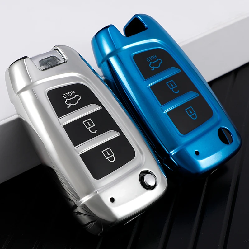 

Модный стильный ТПУ чехол для автомобильного ключа с дистанционным управлением чехол для Hyundai Elantra Solaris 2017 Santa Fe Verna Tucson i35 i40 аксессуары