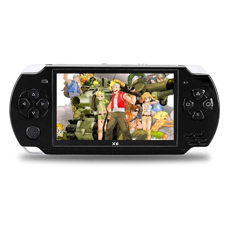 Black Новая портативная игровая консоль 4,3 дюймов встроенная 8 ГБ 10000 ретро-игры для psp/MP4 видео/MP5/камера/Электронная книга портативная игровая консоль - Цвет: Black