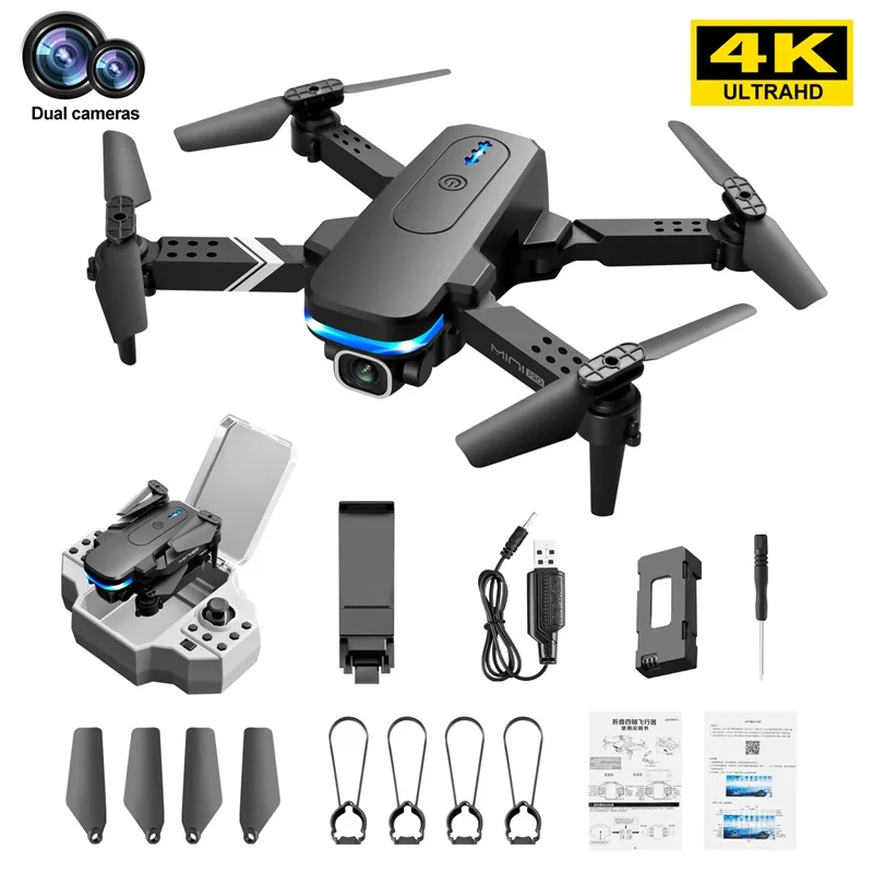 Новые KY910 мини дрон с камерой двойной HD 4K 1080P WiFi Fpv Drone квадрокоптер складной