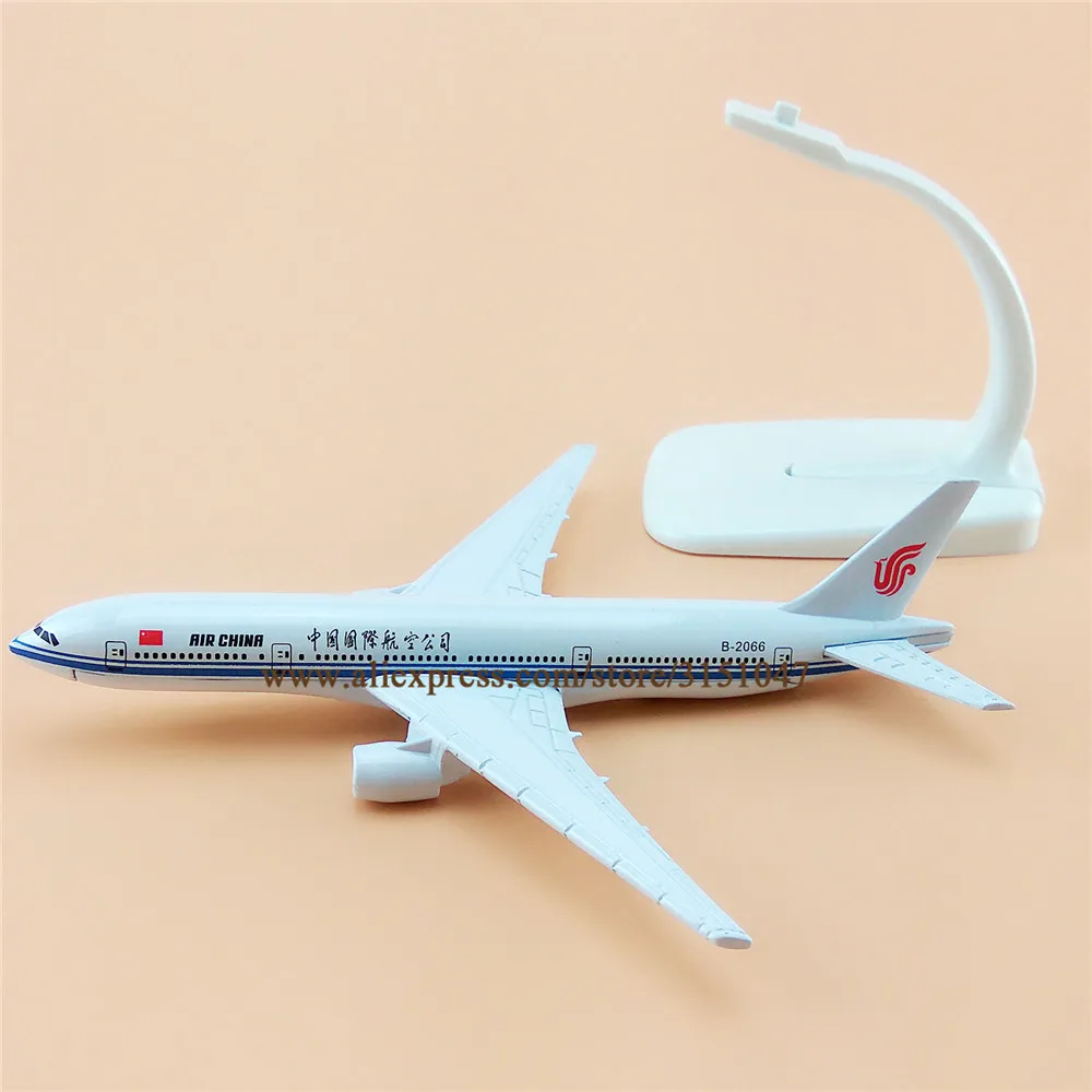 Модель самолета 16 см из металлического сплава для авиакомпаний Боинг 777 B777|gift|gift