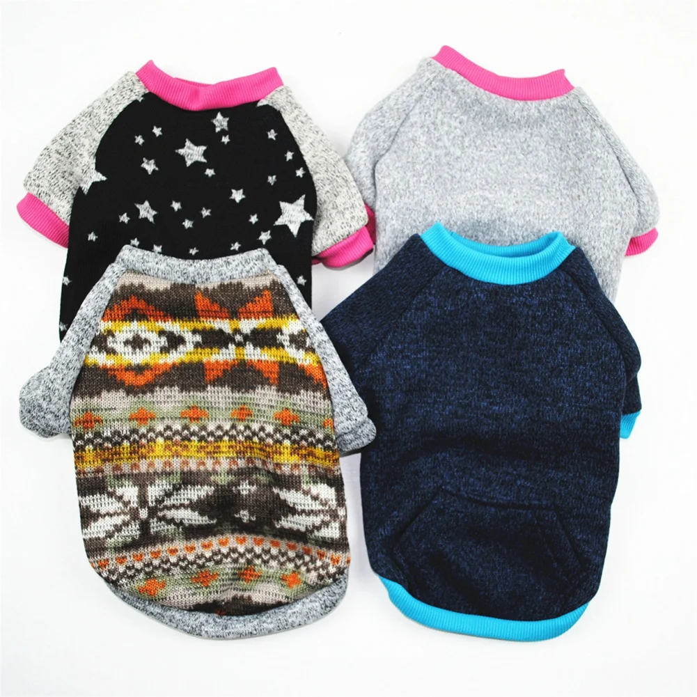 

Winter Warm Dog Clothes Puppy Jacket Coat Soft Print Cat Clothes Dog Sweater Winter Dog Coat Clothing For Small Dogs Chihuahua