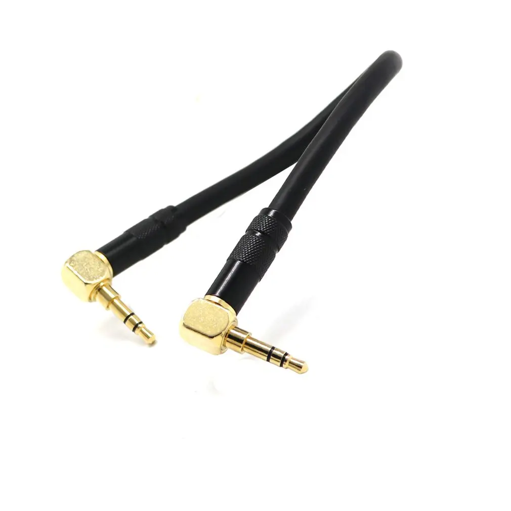 

3.5mm Jack Audio Cable 3.5 Male to Male AUX Cable 90 Degree Right Angle DIY for Car Headphone MP3 / 4 Aux Cord 0.5m 1m HDMI