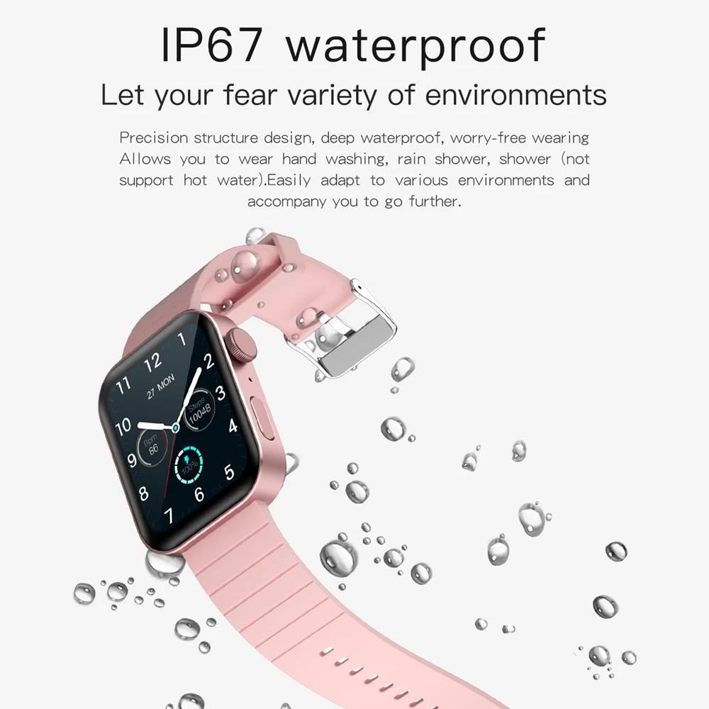 

New P40 1.65 inch Full Touch Smart Watch Men Women Fitness Tracker Bluetooth Call Smartwatch For xiaomi Iphone PK W26 P8