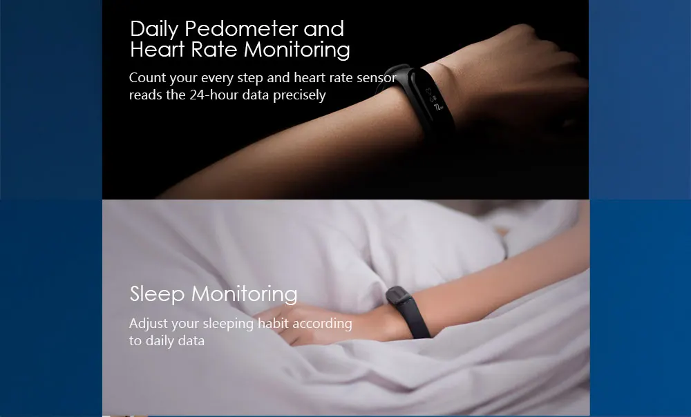 Xiaomi mi-браслет 3 Смарт-Браслет фитнес-браслет PK mi Band 4 большой сенсорный экран oled-сообщение частота сердечных сокращений Smartband