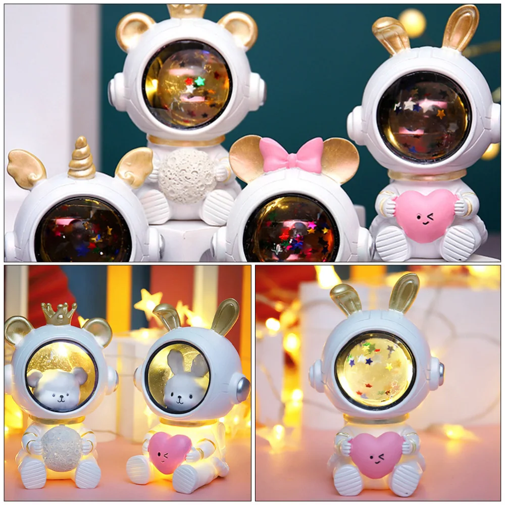 

1Pc Lovely Astronaut Night Lamp Home Decorative Light Delicate Night Light