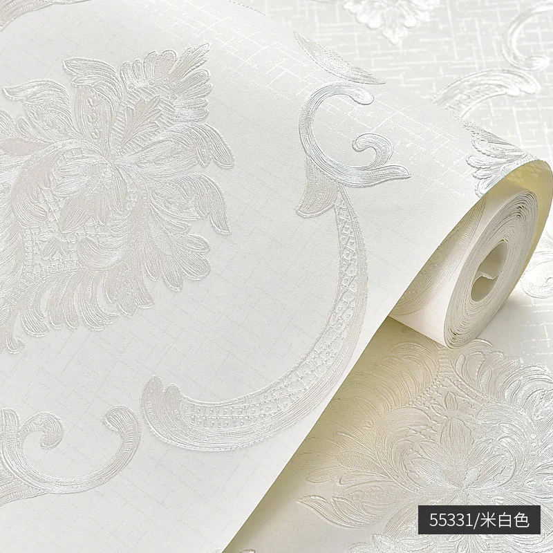 

Fine press Damascus non woven wallpaper 3D European living room bedroom wallpaper home decoration wallpaper W120