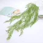 9 вилок, 90 см, искусственный ротанговый настенный подвесной виноград из листьев ивы, зеленое растение, фотоальбом для дома